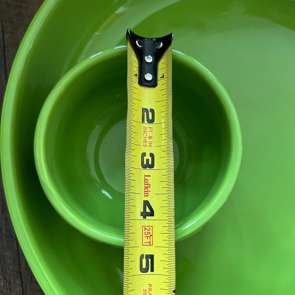 Crate & Barrel Pimenta Caliente chip and dip serving‎ bowl Green Fruit Vegetable